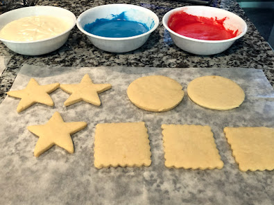 Sugar cookies ready to be frosted